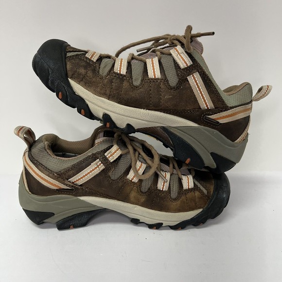 Keen Targhee ll Womens Size 6 Brown Leather Waterproof Trail Hiking Shoes Low - Picture 5 of 12